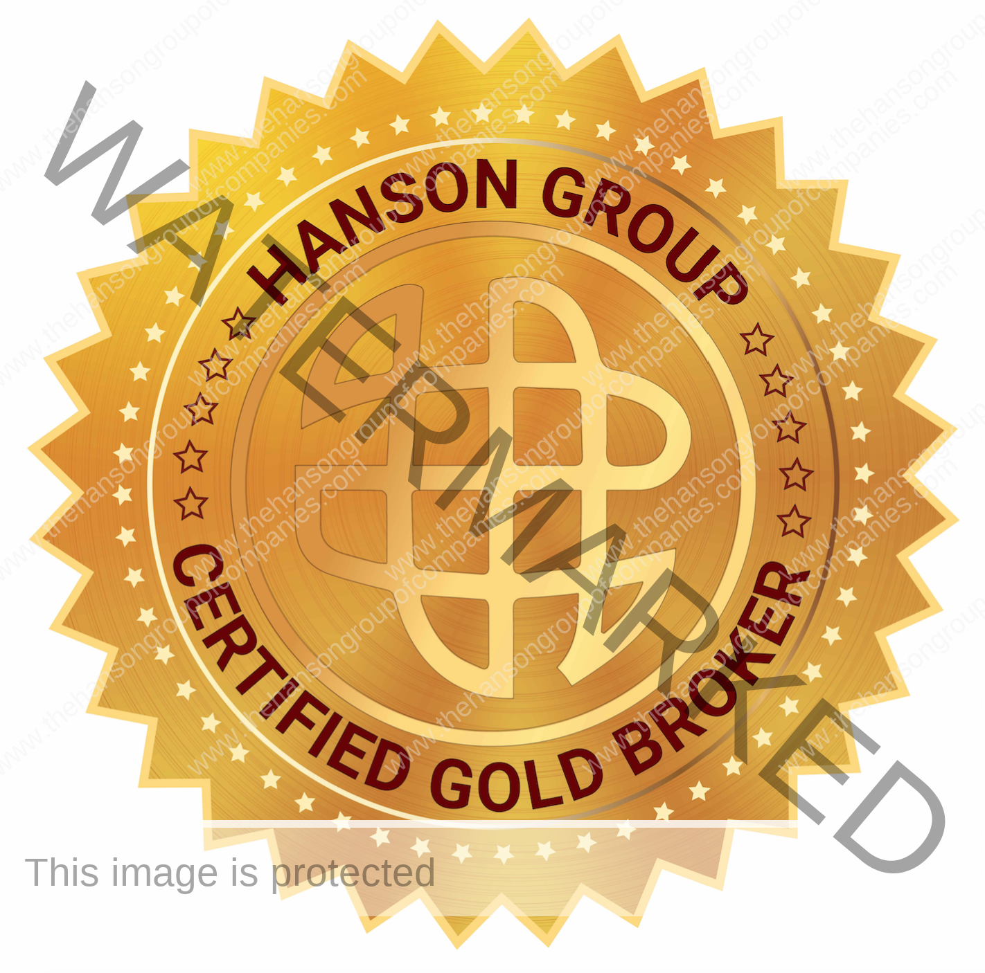 Hanson Group Gold Broker Seal